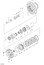 Excavator Final Drive ZX240-3 ZX240-3G ZX240-5G ZX240LC-3 ZX240LC-5G ZX250H-3 Travel Gearbox  Travel Motor 9242907 9257553 - Image 3