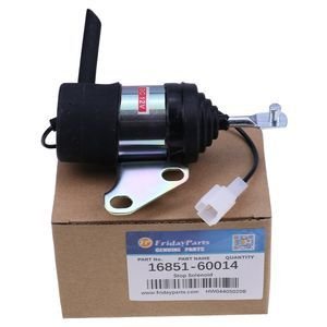 12V Fuel Stop Solenoid 16851-60014 for Kubota ZD Series Zero Turn Mowers
