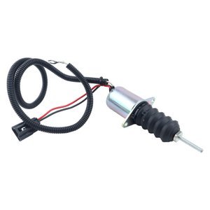 Fuel Shut Off Solenoid AM124377/AM102863 for John Deere 375–7775 Loaders & Tractors